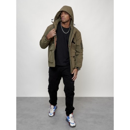 Sports male jacket, size 48, dark beige color-13