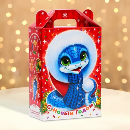 Gift box New Year's cornfield 18.5 x 10 x 30.5 cm