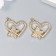 Decor for creativity Metal "Butterfly on the Heart" rhinestones 1.8x1.8 cm