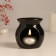 Aroma lamp ceramics "exhale you are finally" black 7.2x7.2x7.8 cm