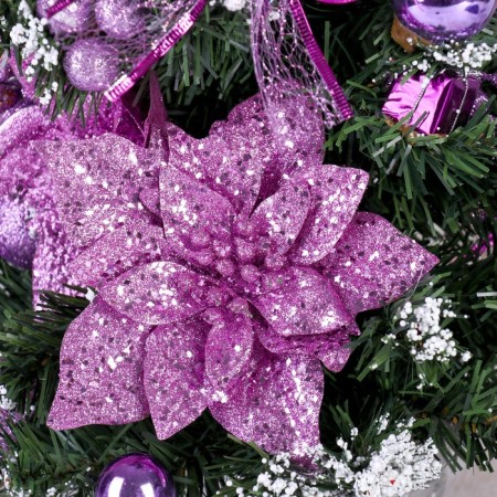 Christmas tree decor "Winter Forest" 50 cm, lilac-1