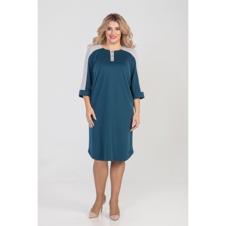 Female dress, size 56, turquoise color-1