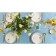 Schine 150*250 +/- 3cm tablecloth tablecloth, cell-blue, pl. 192 g/m2, hl with VGMO