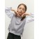 Knitted children's vests Amarobaby Bow, height 140 cm, color gray color