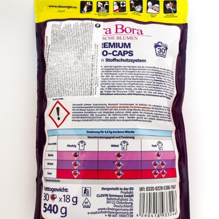 Capsules for washing colored linen der Waschkönig C.G. Bora Bora Tropische Blumen, 30 pcs.-1