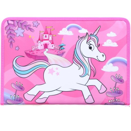 A4 labor folder with a pencil case, on lightning, textiles, Minnie Mouse and unicorn-4