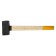 Sledgehammer forged scrap, 4 kg, wooden handle