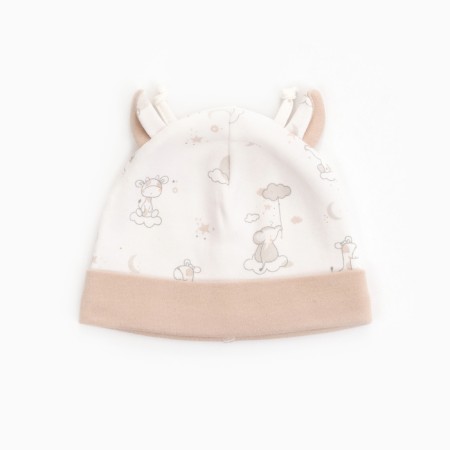 Children's hat, beige color, size 38-40