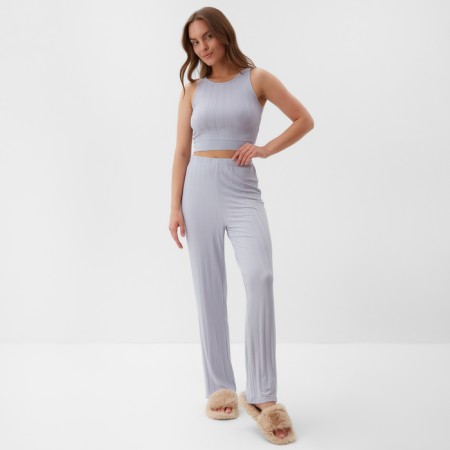 Female pajamas (T -shirt and trousers) Kaftan p. 44-46, blue