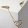 Circum for the cardigan "heart" on chains, color gold