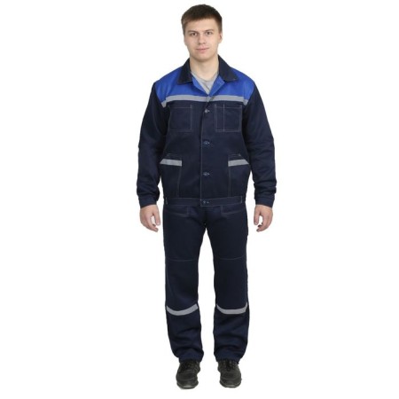 Costume No. 802, p/overalls+jacket, cotton/polyester, p. 56-58/170-176, dark blue color