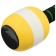 Gantel for aquaerobiki 26 x 8 x 8, yellow color