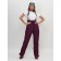 Ski-loving trousers, size 42, dark purple color