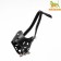 Pressed muzzle adjustable, No. 2, DN 5 cm, ohm 15-22 cm, black