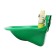 Chiper Chalice for cattle, pigs, goats, 17 × 18 × 7 cm, plastic, green, Greengo