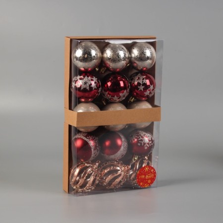 Set of balls plastic D-6 cm, 15 pcs "Avery" mix-1