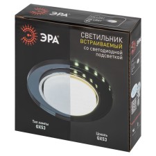 Lamp built -in era DK LD51, IP20, 15W, 120x22 mm, 4000k, black color black