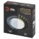 Lamp built -in era DK LD51, IP20, 15W, 120x22 mm, 4000k, black color black