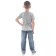 Children's T -shirt, height 116 cm, color gray melange