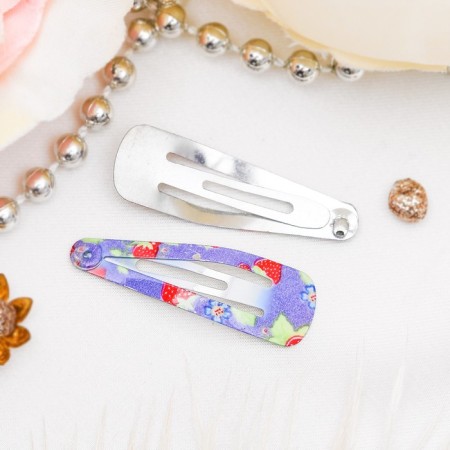 Invisible hair "Astoria" (set 12 pcs) strawberry, 3 cm, mix