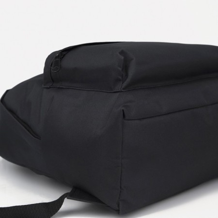 Youth backpack from textiles on lightning, 1 pocket, “ZFTS”, black color-4