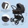 Stroller children's transformer 2 in 1 Taurus (Indigo), black color