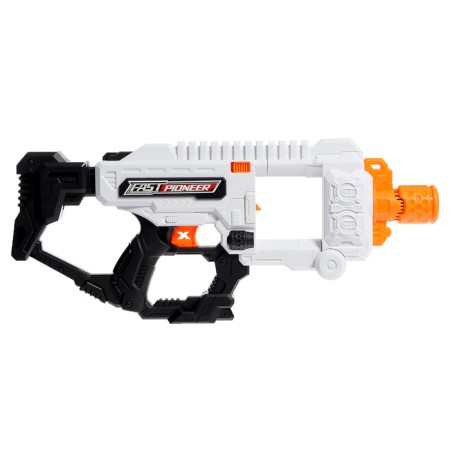 Blaster "Fast", shoots with soft bullets, works from batteries-9