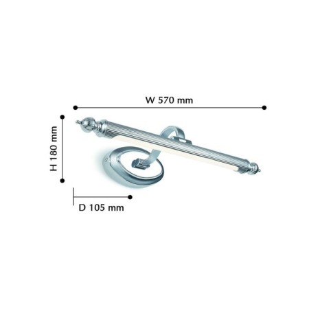 Wall lamp Artifex 570 mm, 105 mm, LED 8W-1