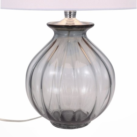 ST LUCE bedside lamp. SL968.404.01. Ampolla. 1x60 W, E27, 35x35x54 cm, chromium color, smoky-5