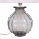 ST LUCE bedside lamp. SL968.404.01. Ampolla. 1x60 W, E27, 35x35x54 cm, chromium color, smoky