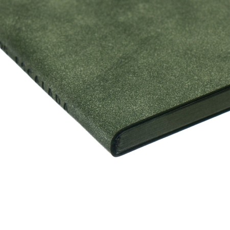 The weekly dated 2025, 80x165 mm, 64 sheets of Escalada, soft leather cover, pancake embossing, block 70 g/m², green-2