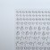 Rhinestones self -adhesive figured "Assorted", 128 pcs on a sheet, silver color