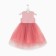 Children's dress with beads kaftan p. 36 (134-140 cm), pink