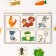 A set of developing Velcro games "I am studying the world"