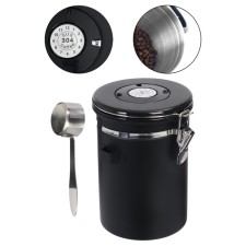 A sealed container for storing ground coffee and coffee beans, 1.8 l, 18.5 x 12 cm