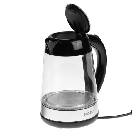 Electric kettle Energy E-251, glass, 1.7 l, 2200 watts, black-silver-5