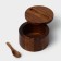 Bank for spices with a spoon, 10 × 6 cm, acacia