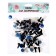 Rifle eyes with plugs, “sparkles” set 48 pcs., Size 1 pc: 1.2 cm, blue color