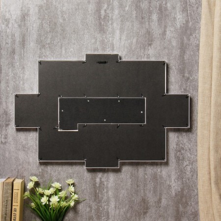 Photo frame Plastic in 8 photos 10x15 cm "House" White 42.5x65 cm-3