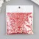 Glitter for creativity 45 grams "Coral mica" 18x12 cm