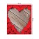 Tables on the table "Heart from roses", rectangular, Saten, size 120x145 cm