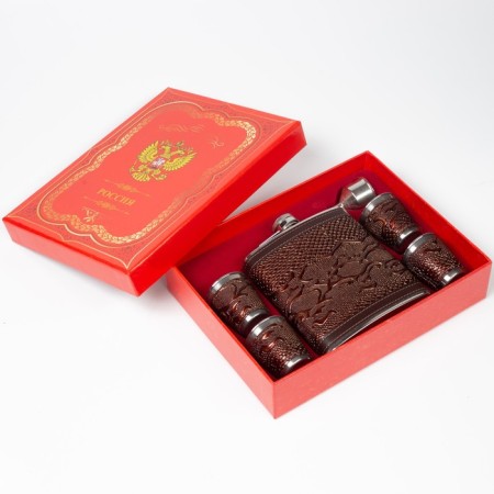 Gift set 6 in 1: Flaw 540 ml, 4 piles of 75 ml, funnel-5