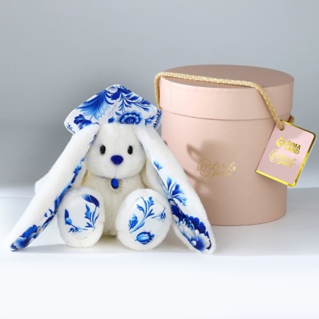 Soft toy of Bunny "LI in Kokoshnik", hare-1