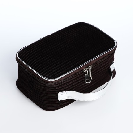 Lightning cosmetic bag, brown color