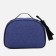 Cosmetic bag with a zipper, with a lining, blue color
