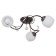 Lamp Ceiling Economy light 133/3ZZH WT, 3x60W, E27, 15x58x58 cm, black color black