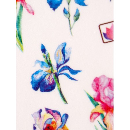 Slider - nail design "Flower happiness", packing 6 pcs, multi -colored-5