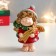Polystone souvenir "Curly angel with a comet/star" mix 7x5.5x10 cm