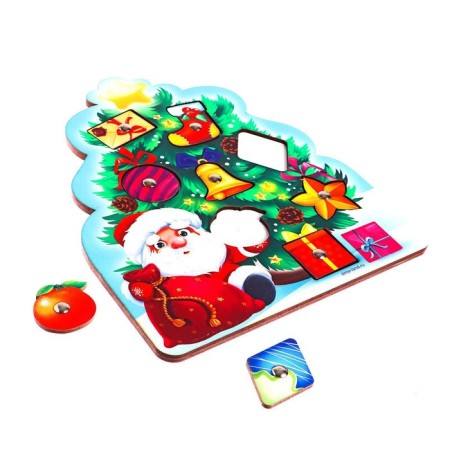 New Year's toy. Fishing "New Year! Christmas tree Montessori "-3
