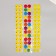 Stick plastic volumetric "emoticons" with gold stroke mix 33.5x6 cm